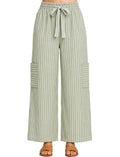 PLUS SIZE Stripe pants