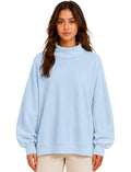 PLUS SIZE LONG SLEEVE MOCK NECK TOP