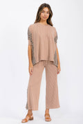TAN LEOPARD contrast SET