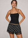 Satin Polkadot shorts
