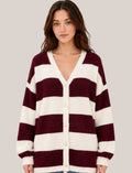 STRIPE SWEATER CARDIGAN