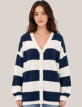 STRIPE SWEATER CARDIGAN