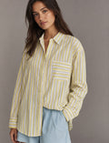 STIRPE BUTTON UP SHIRT