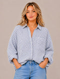 PLUS SIZE CHECKERED SHIRT