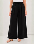 Belted wide pants