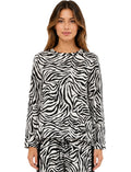 ZEBRA PRINT TOP